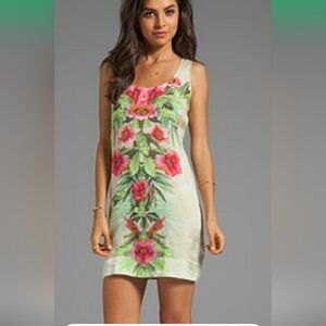 Sam & Lavi by Anthropologie Mini Tank Dress Floral Sleeveless USA Oversi…